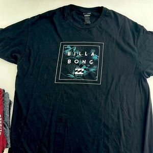Billabong black t-shirt. Like new, worn once.